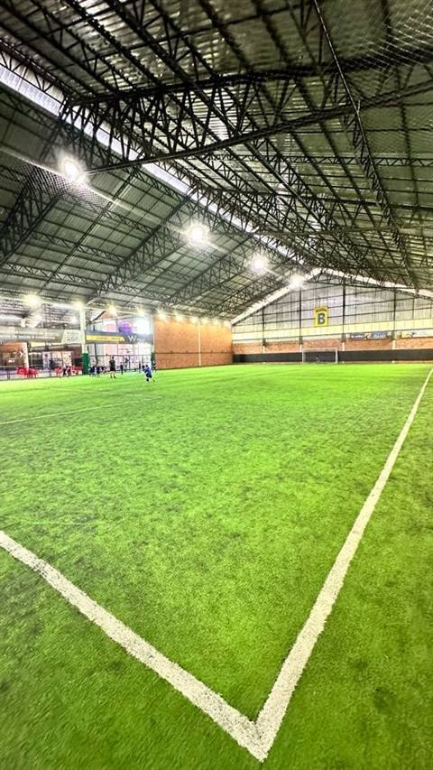 Quadra de futebol e beach tennis da Wallau em Novo Hamburgo